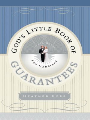 cover image of God's Little Book of Guarantees for Marriage